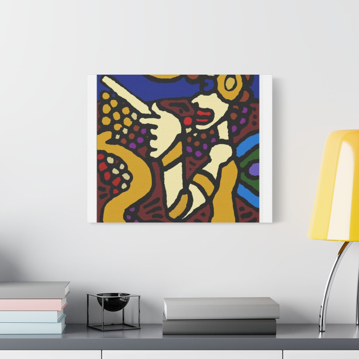 The golden snake being blessed by the fairy Canvas (Large)