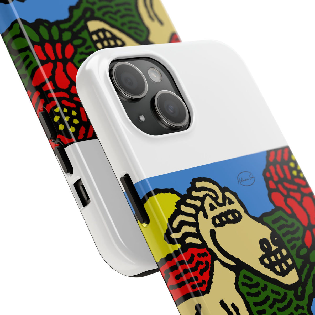 Galloping carefree through life Tough Phone Case