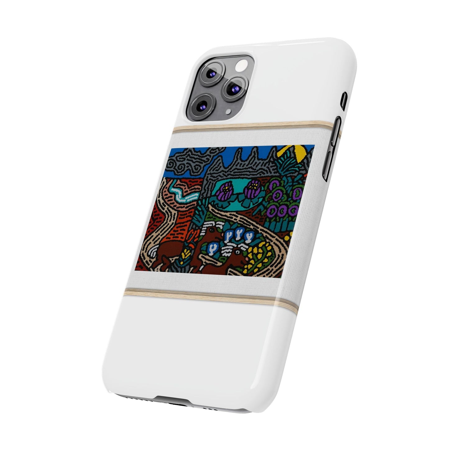 Road to a Sanctuary and Oasis Slim Phone Case