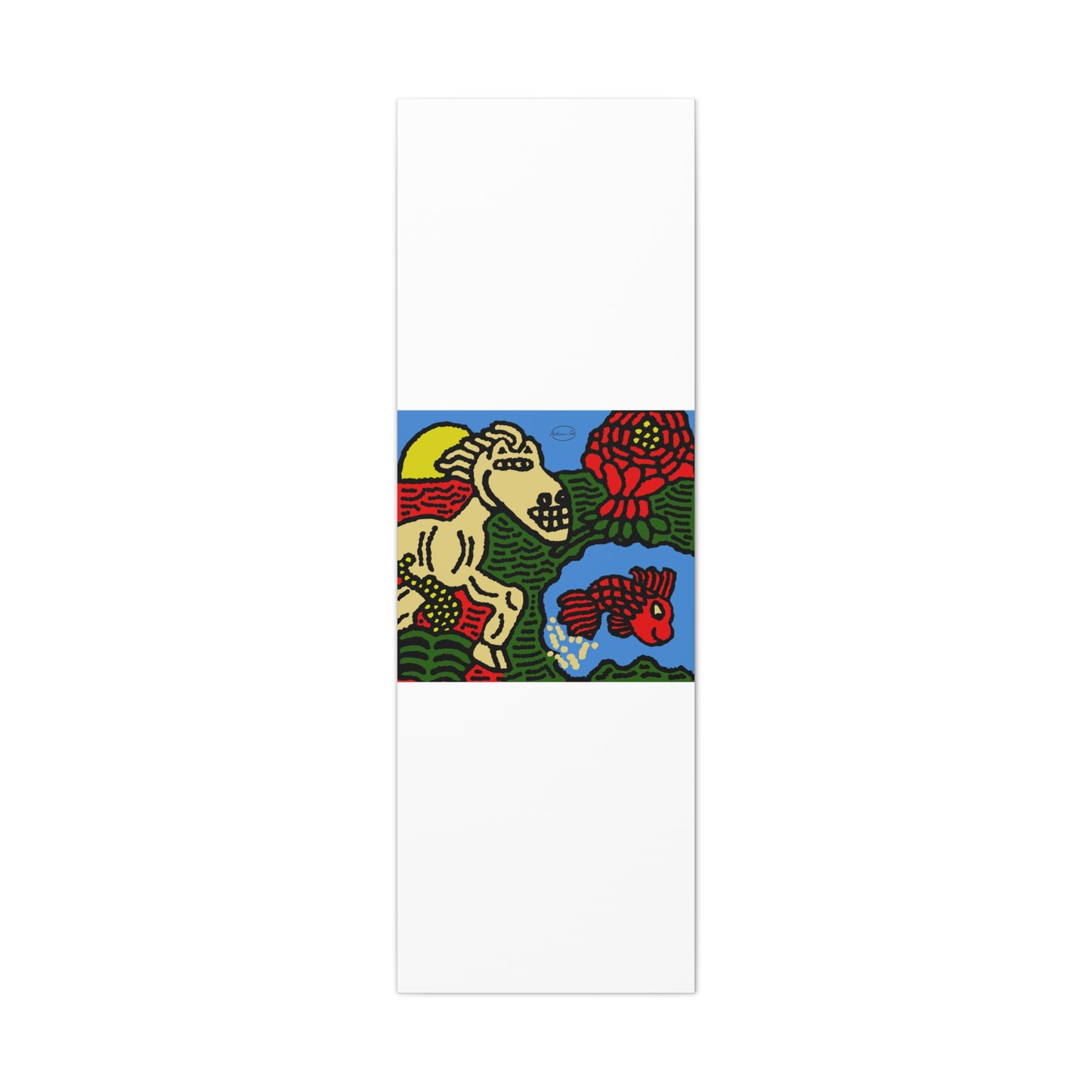 Galloping carefree through life Canvas (Small)