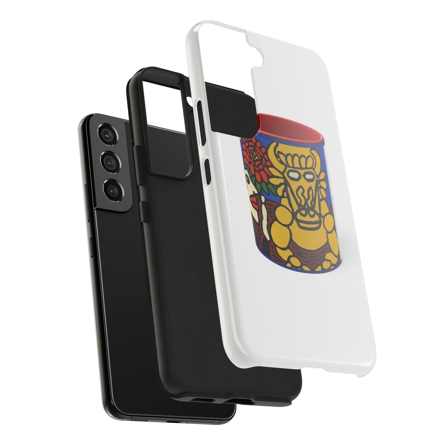 The warrior hailing the mighty golden dragon Tough Phone Case