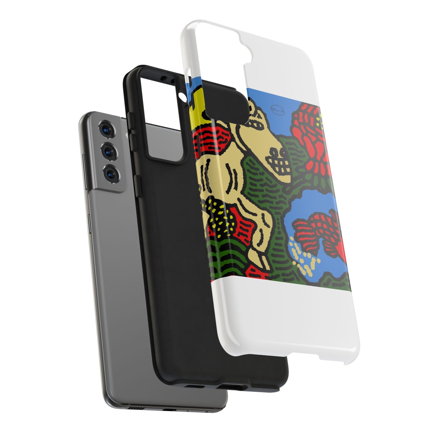 Galloping carefree through life Tough Phone Case