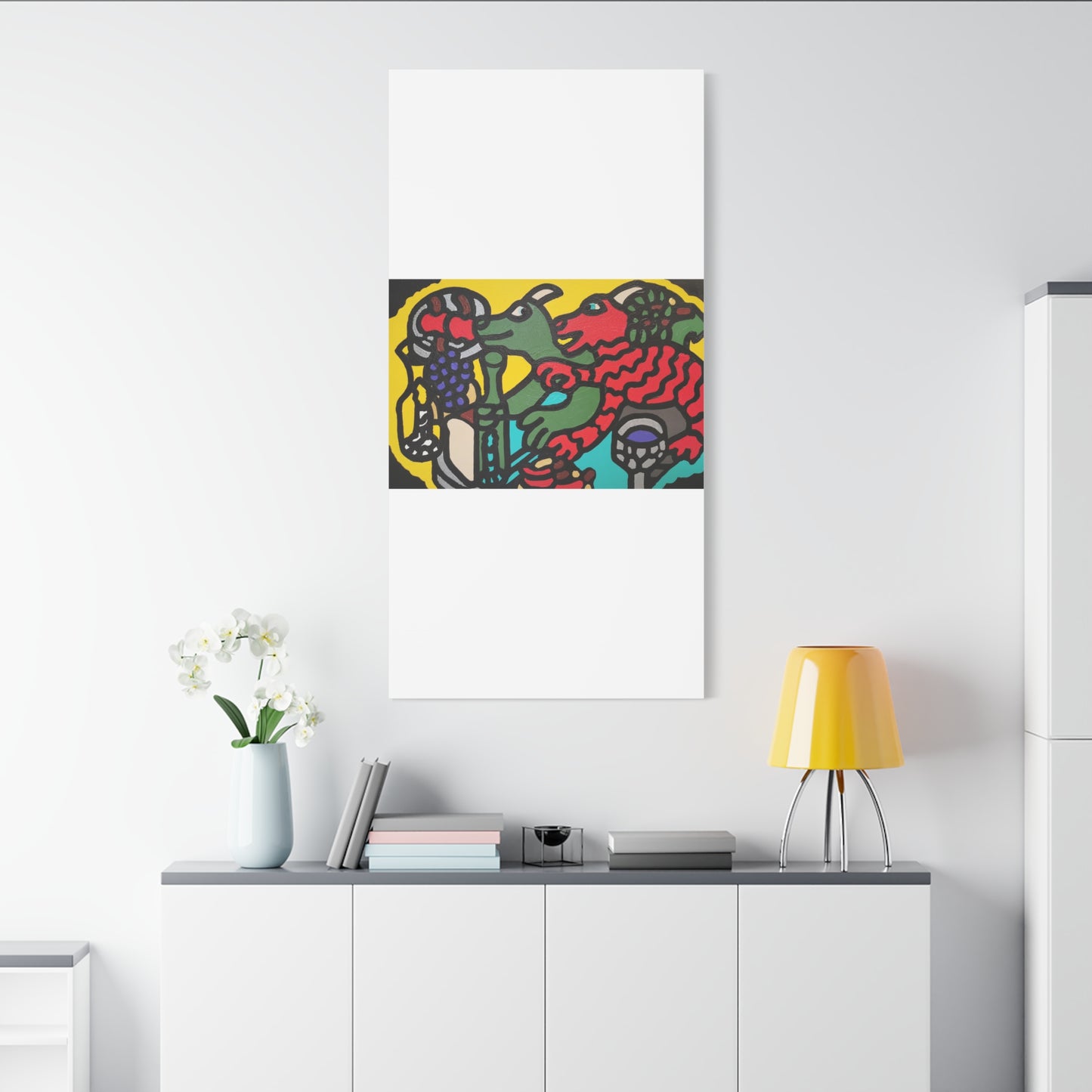 Enjoying our companionship Canvas (Large)
