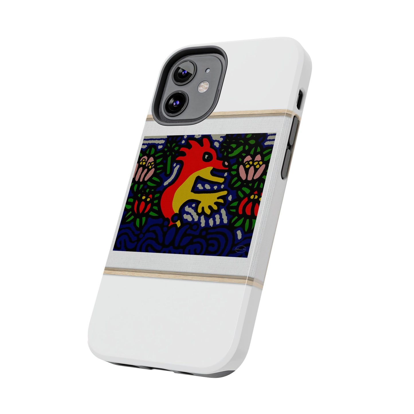 Breaking through the surface of a lotus pond Tough Phone Case