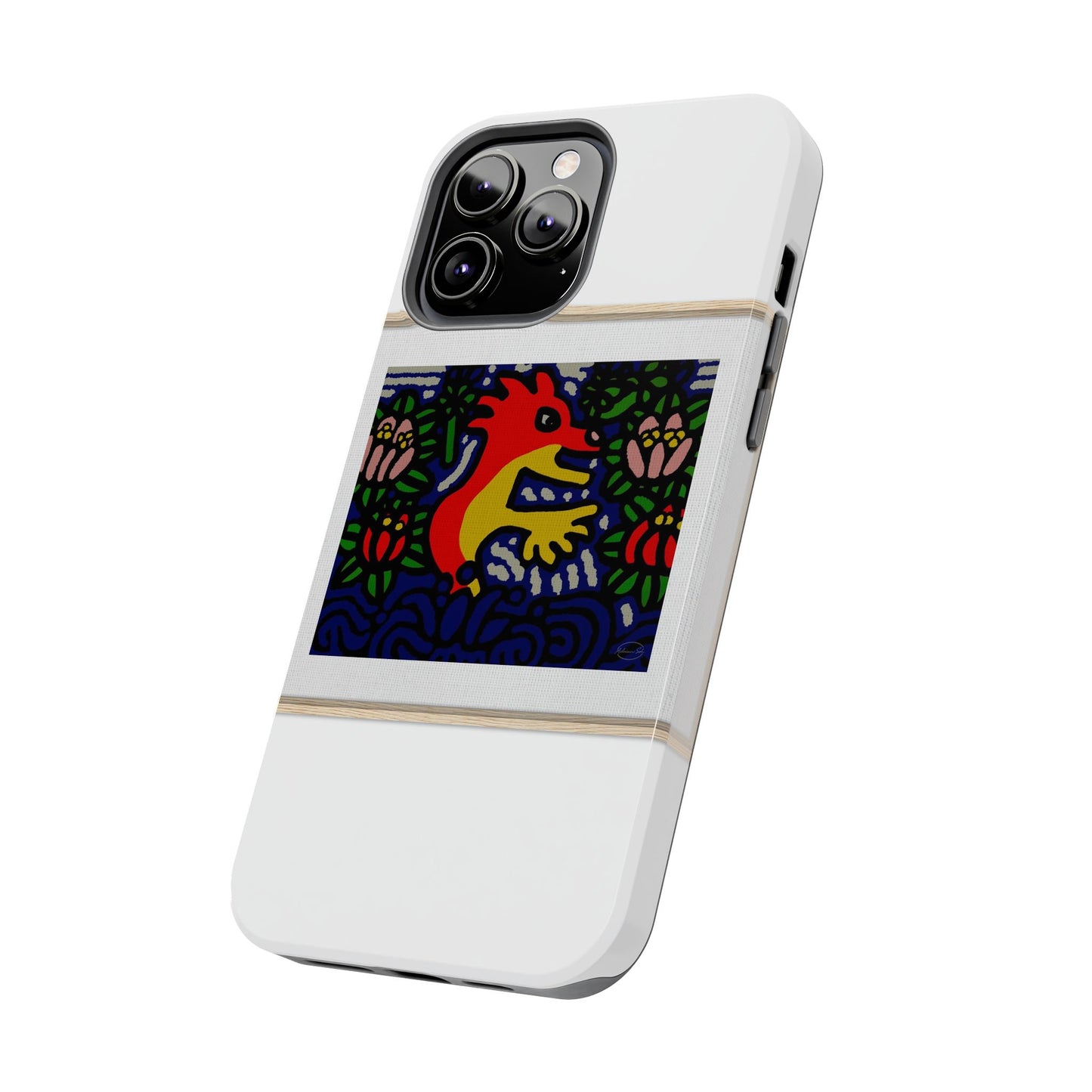 Breaking through the surface of a lotus pond Tough Phone Case