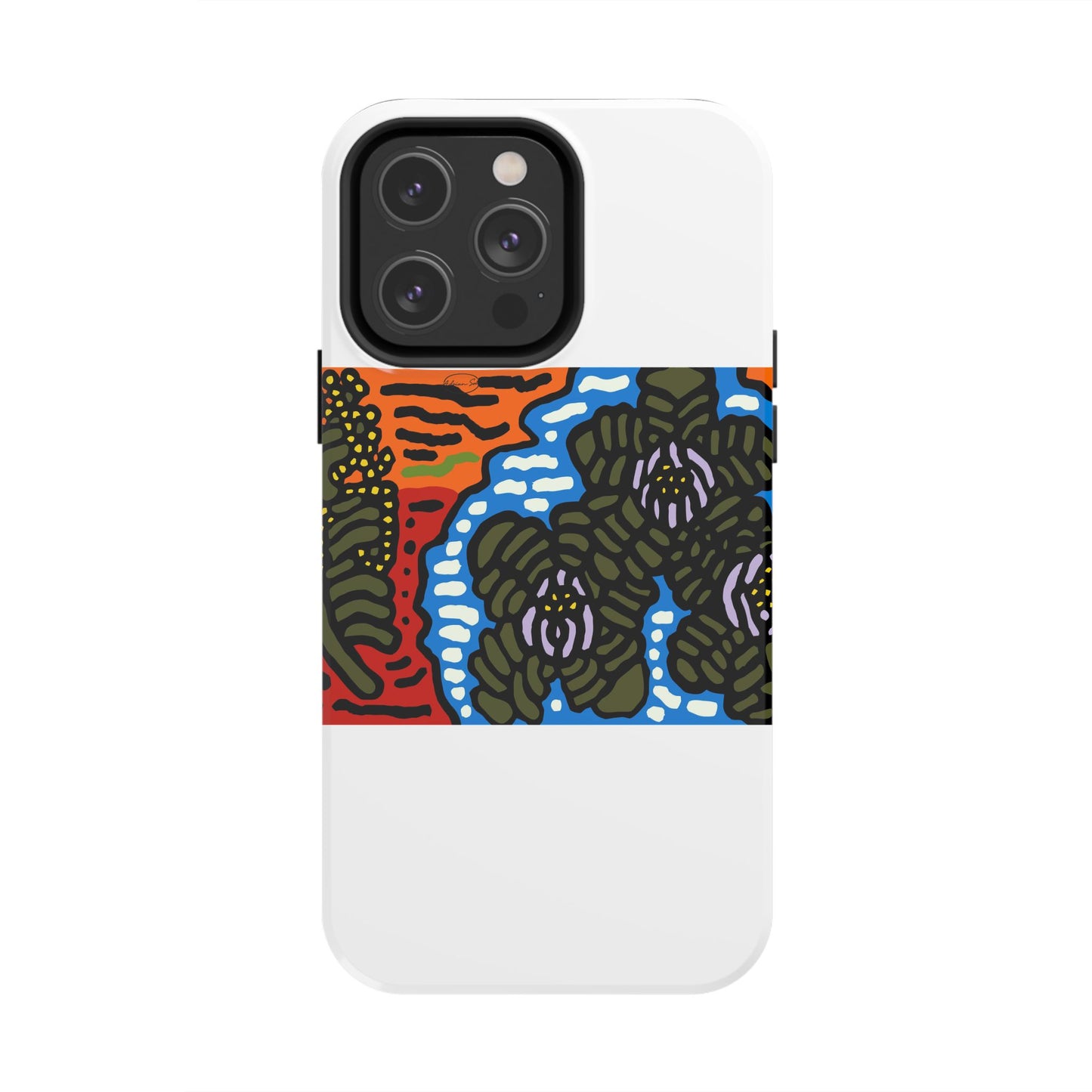 The Sri Lankan water lilies meets the Australian wattle Tough Phone Case