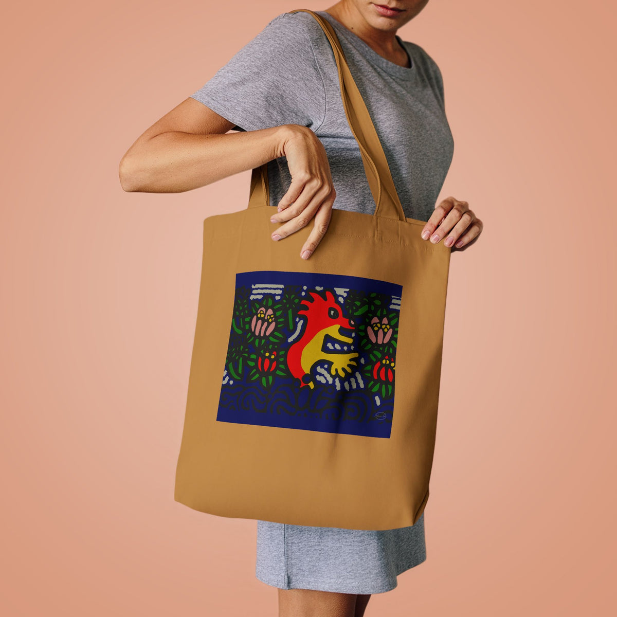 Breaking through the surface of a lotus pond Classic Tote Bag