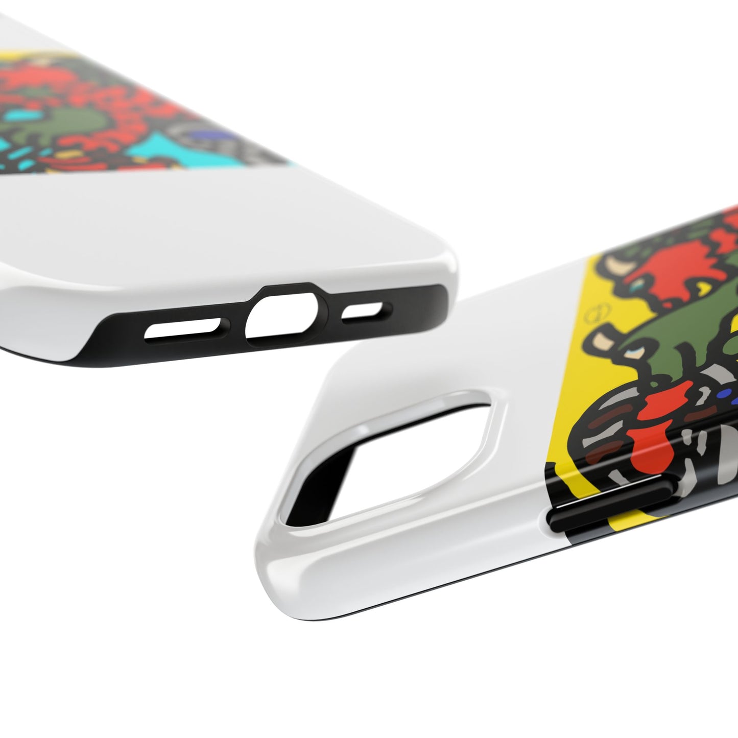 Two dragons enjoying a feast together Tough Phone Case