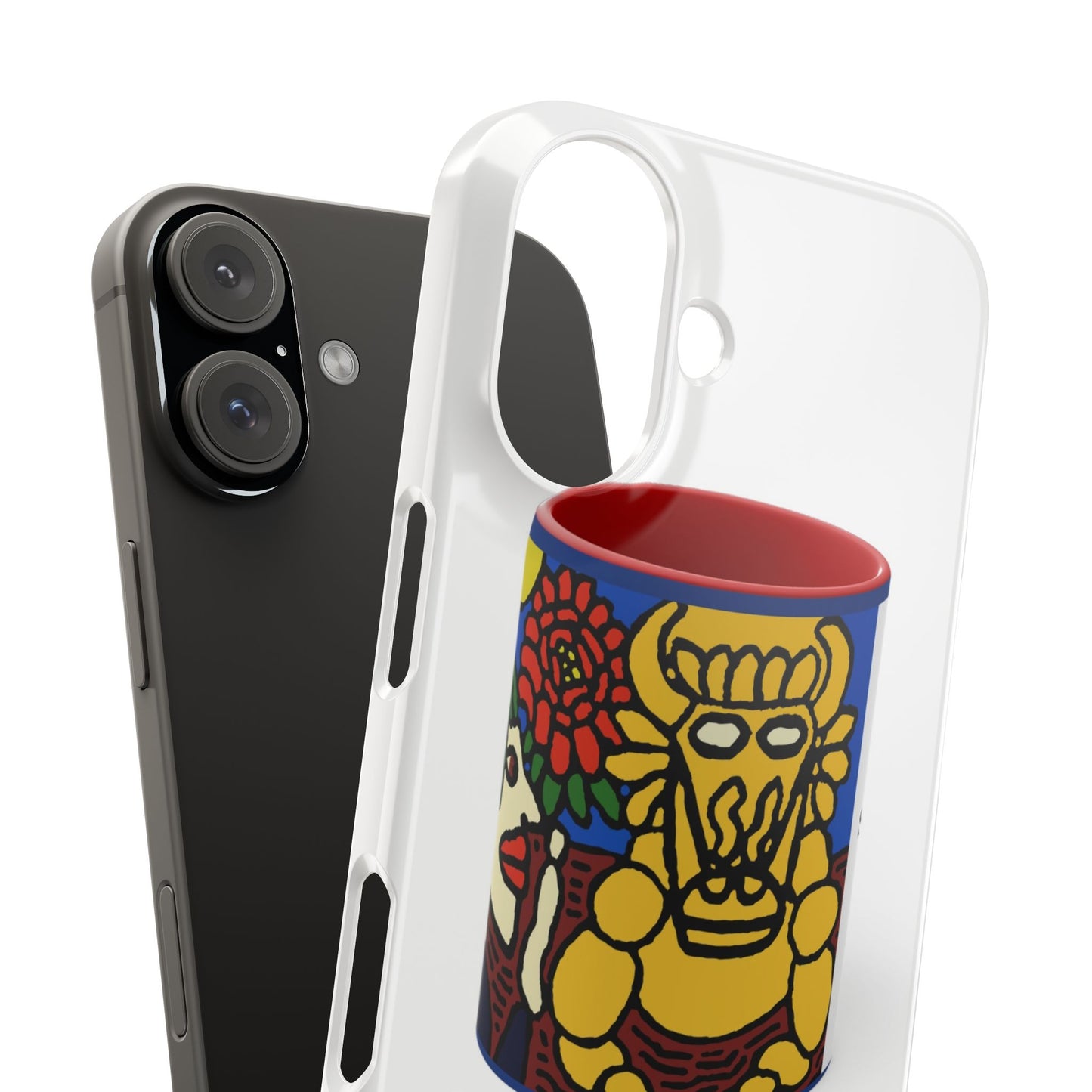 The warrior hailing the mighty golden dragon Slim Phone Case