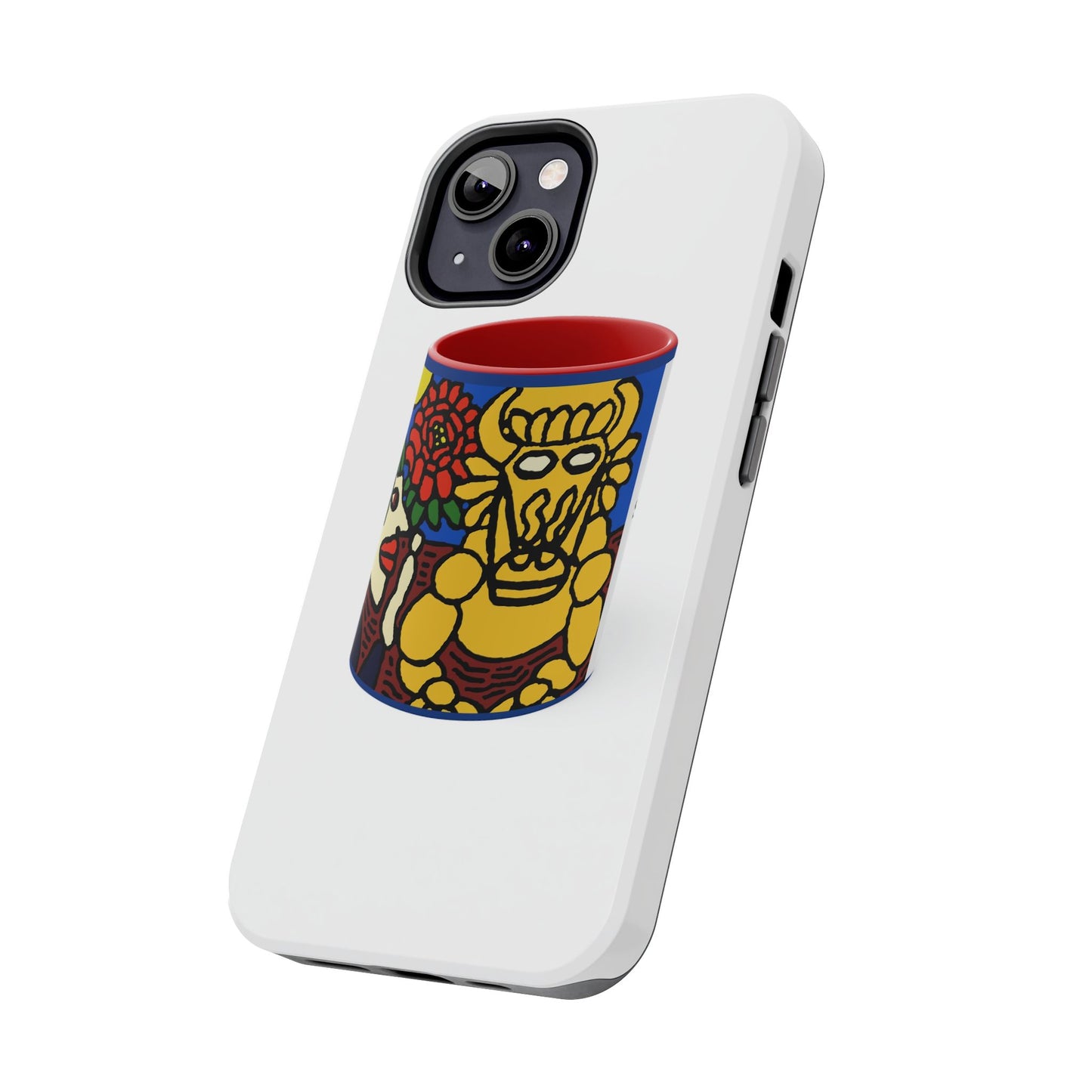 The warrior hailing the mighty golden dragon Tough Phone Case