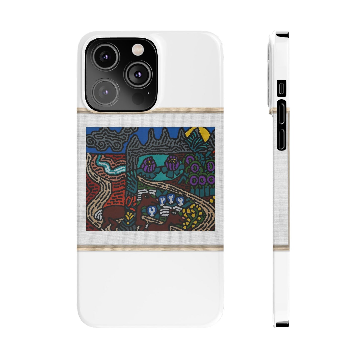Road to a Sanctuary and Oasis Slim Phone Case