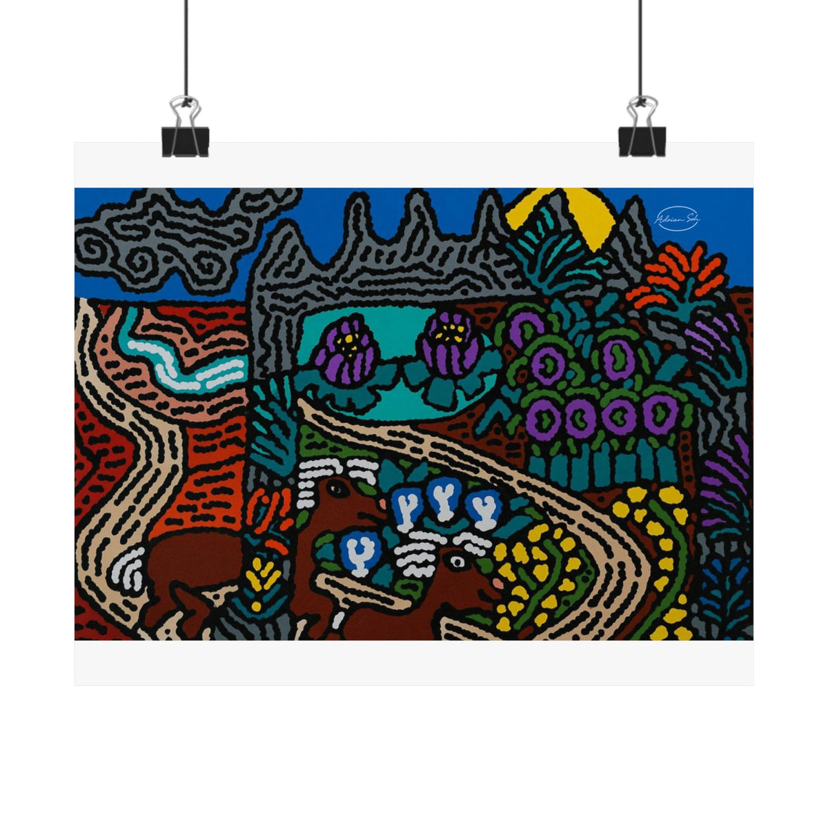 Going to the valley of hope and prosperity Matte Poster Horizontal (Small)