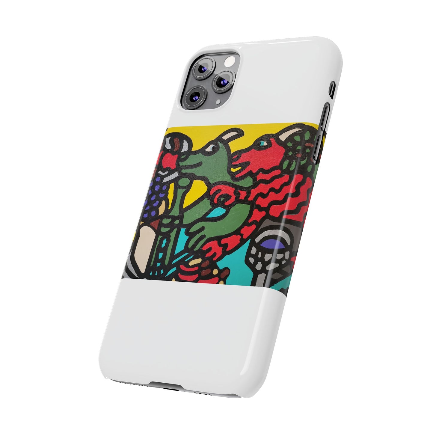 Enjoying our companionship Slim Phone Case