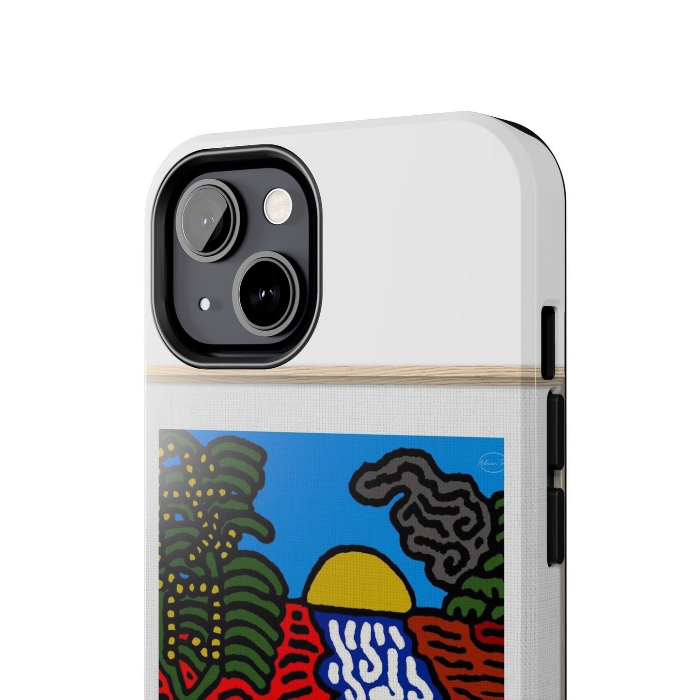 The river that joins the Australian wattle and Lebanese cedar tree in friendship Tough Phone Case