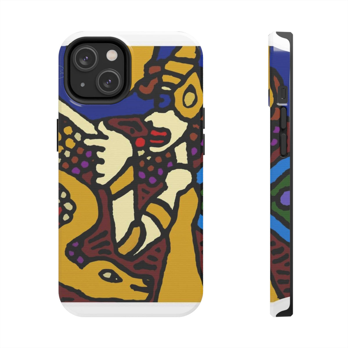 The golden snake being blessed by the fairy Tough Phone Case