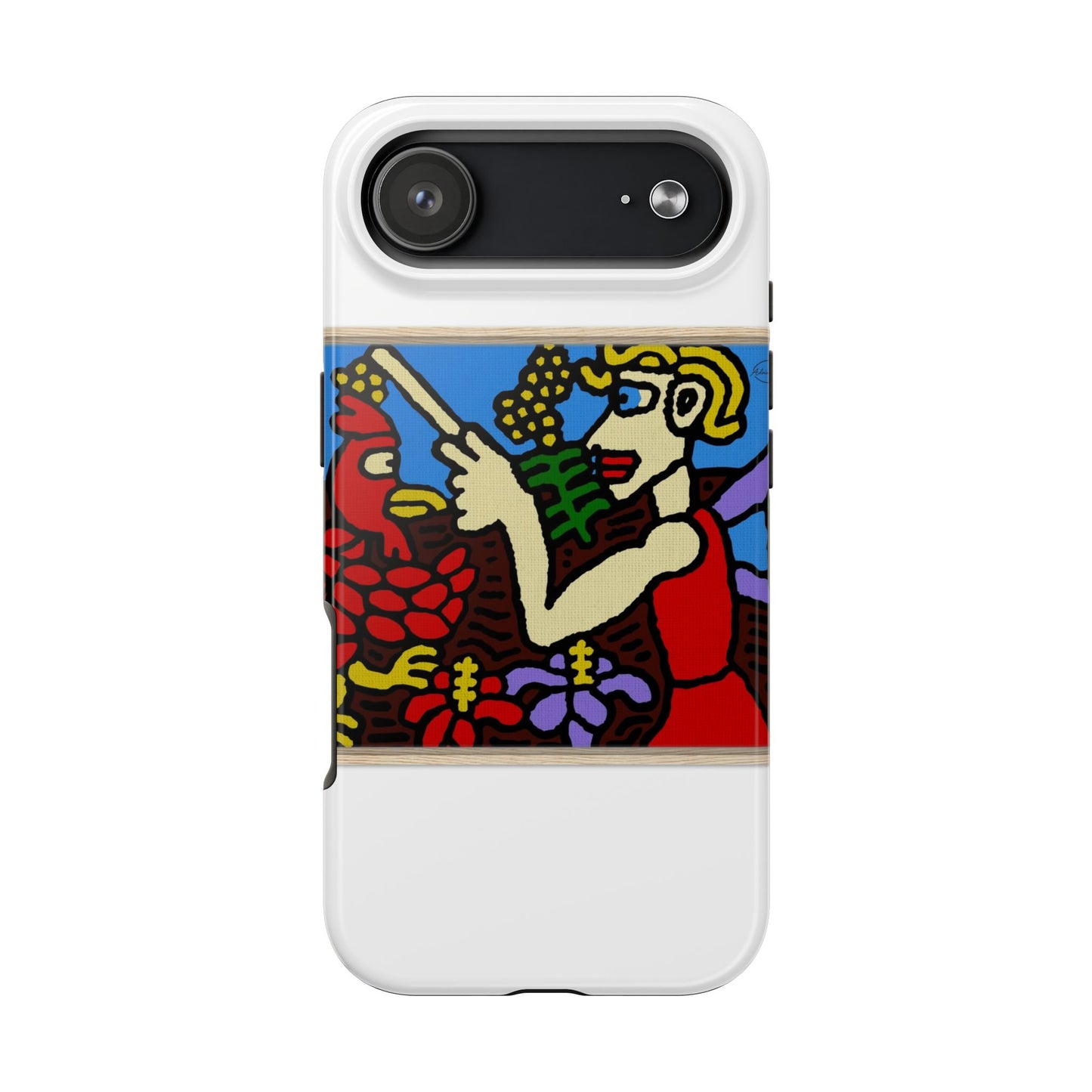 The hen gaining a blessing from a fairy Tough Phone Case