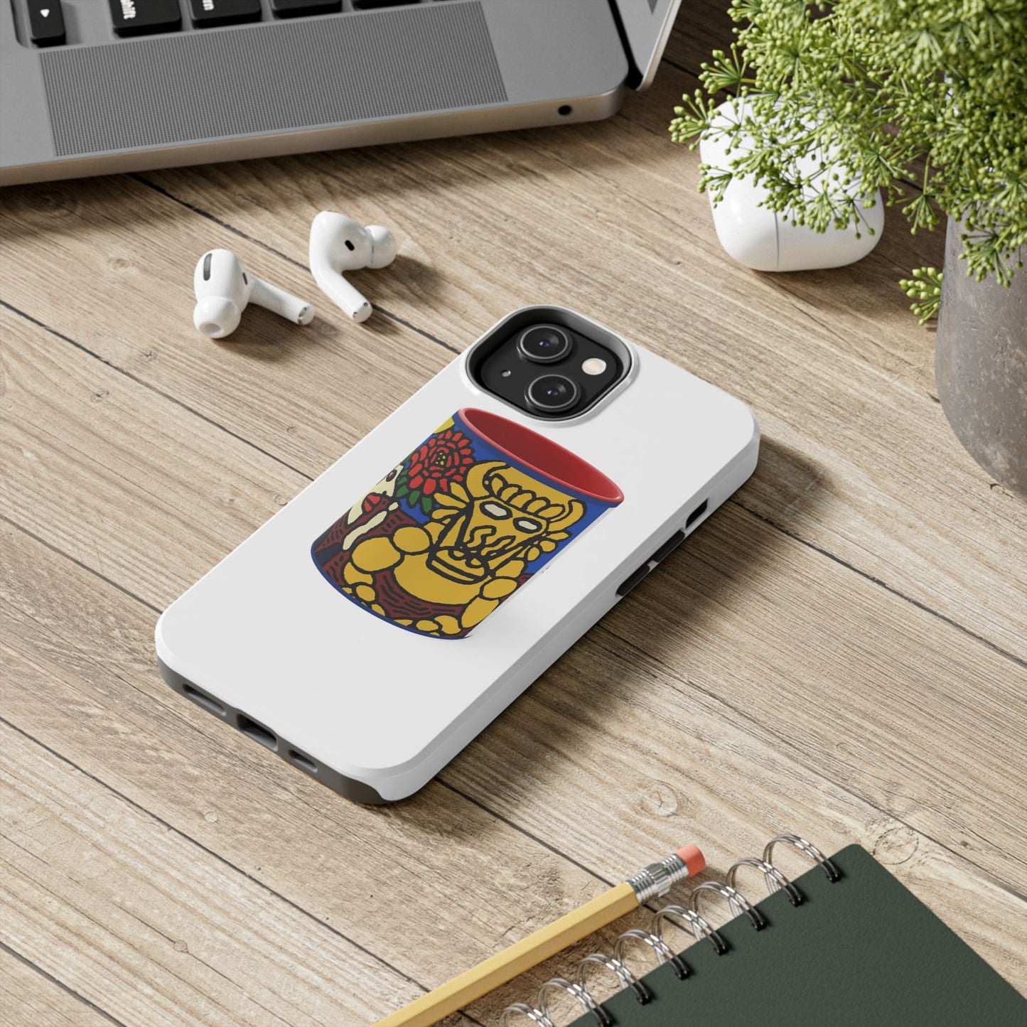The warrior hailing the mighty golden dragon Tough Phone Case