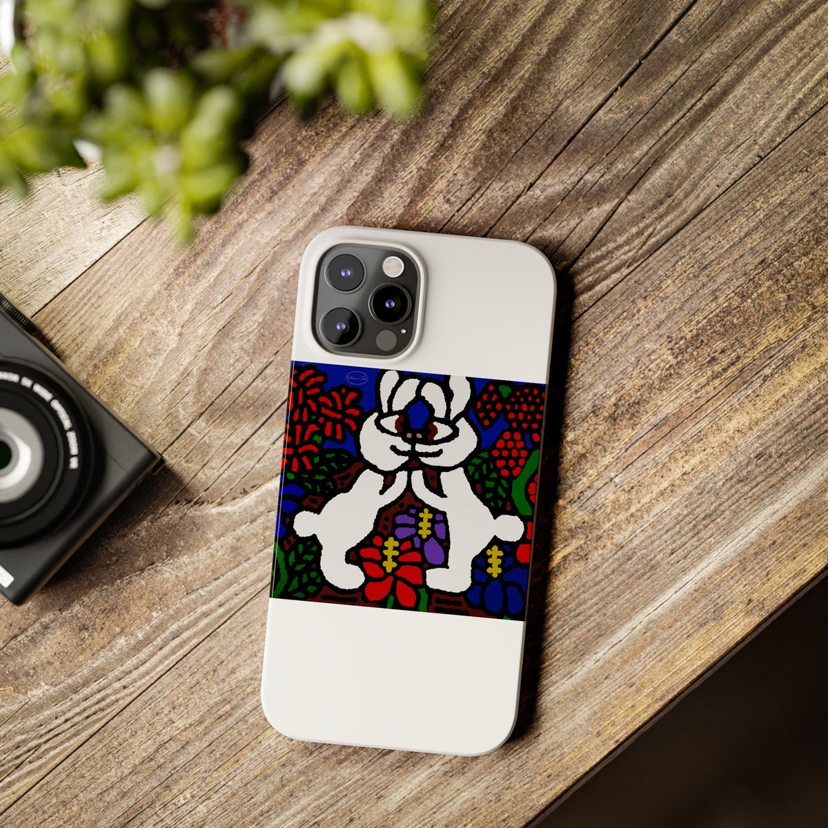 Bunnies in love Slim Phone Case