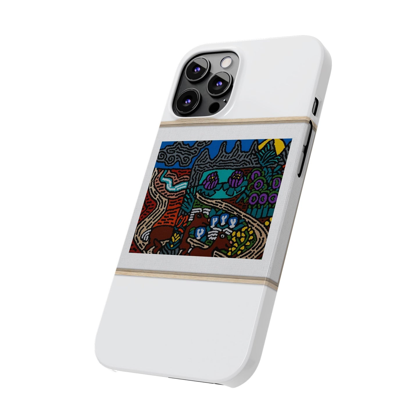 Road to a Sanctuary and Oasis Slim Phone Case