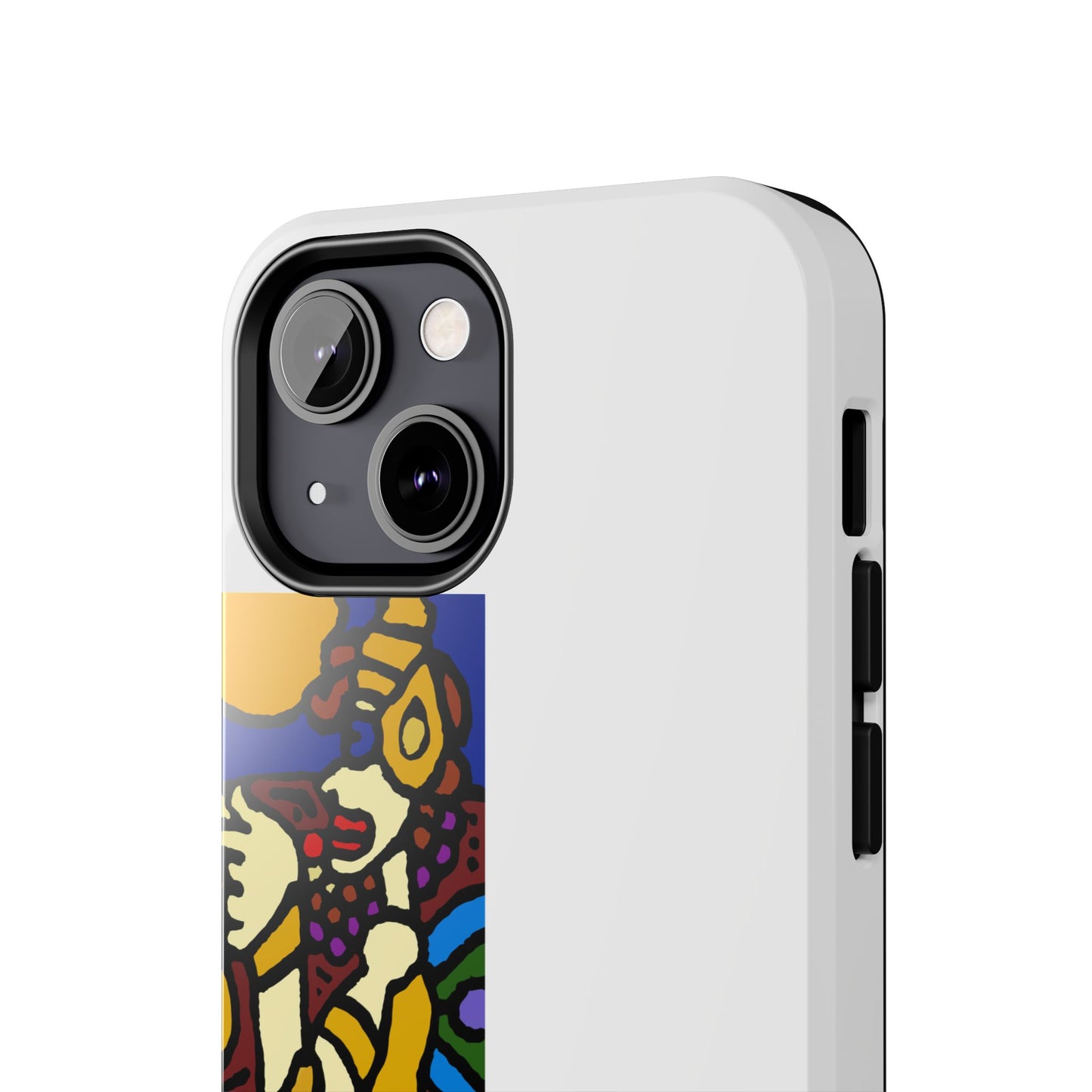 The golden snake being blessed by the fairy Tough Phone Case