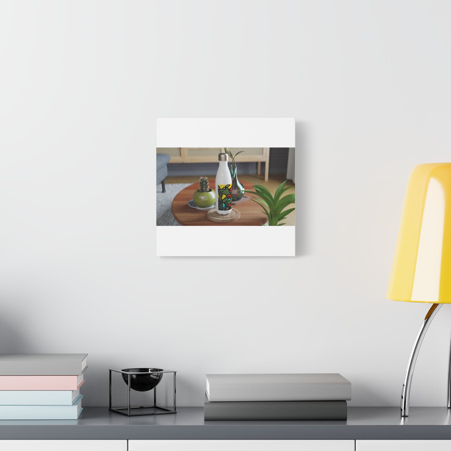 Two dragons enjoying a feast together Canvas (Small)