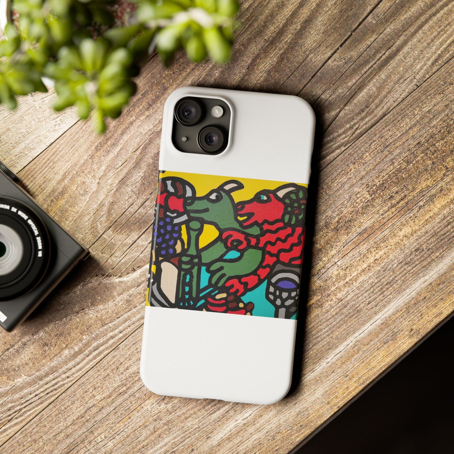 Enjoying our companionship Slim Phone Case