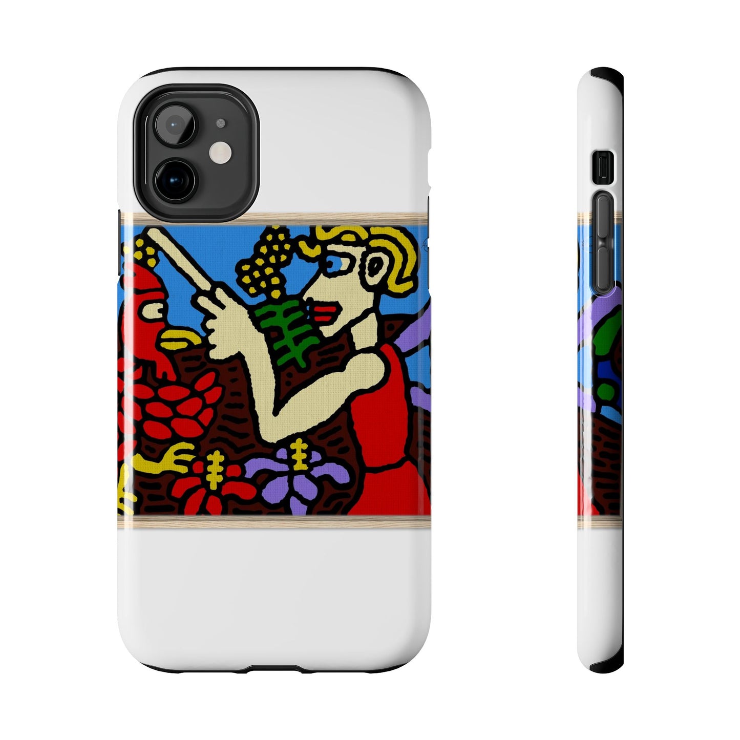 The hen gaining a blessing from a fairy Tough Phone Case