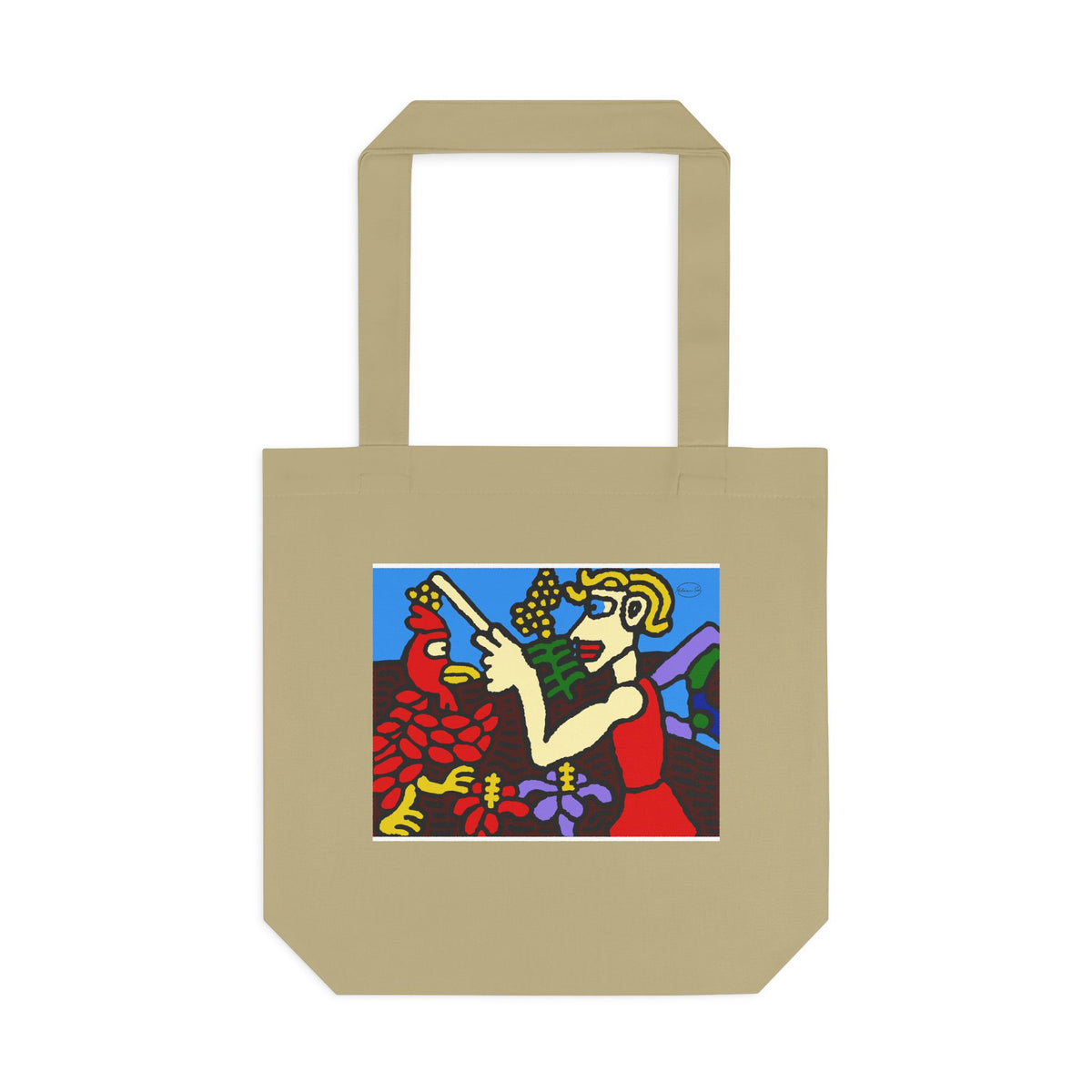 The hen gaining a blessing from a fairy Classic Tote Bag
