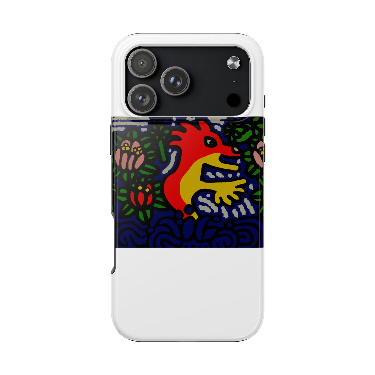 Breaking through the surface of a lotus pond Tough Phone Case