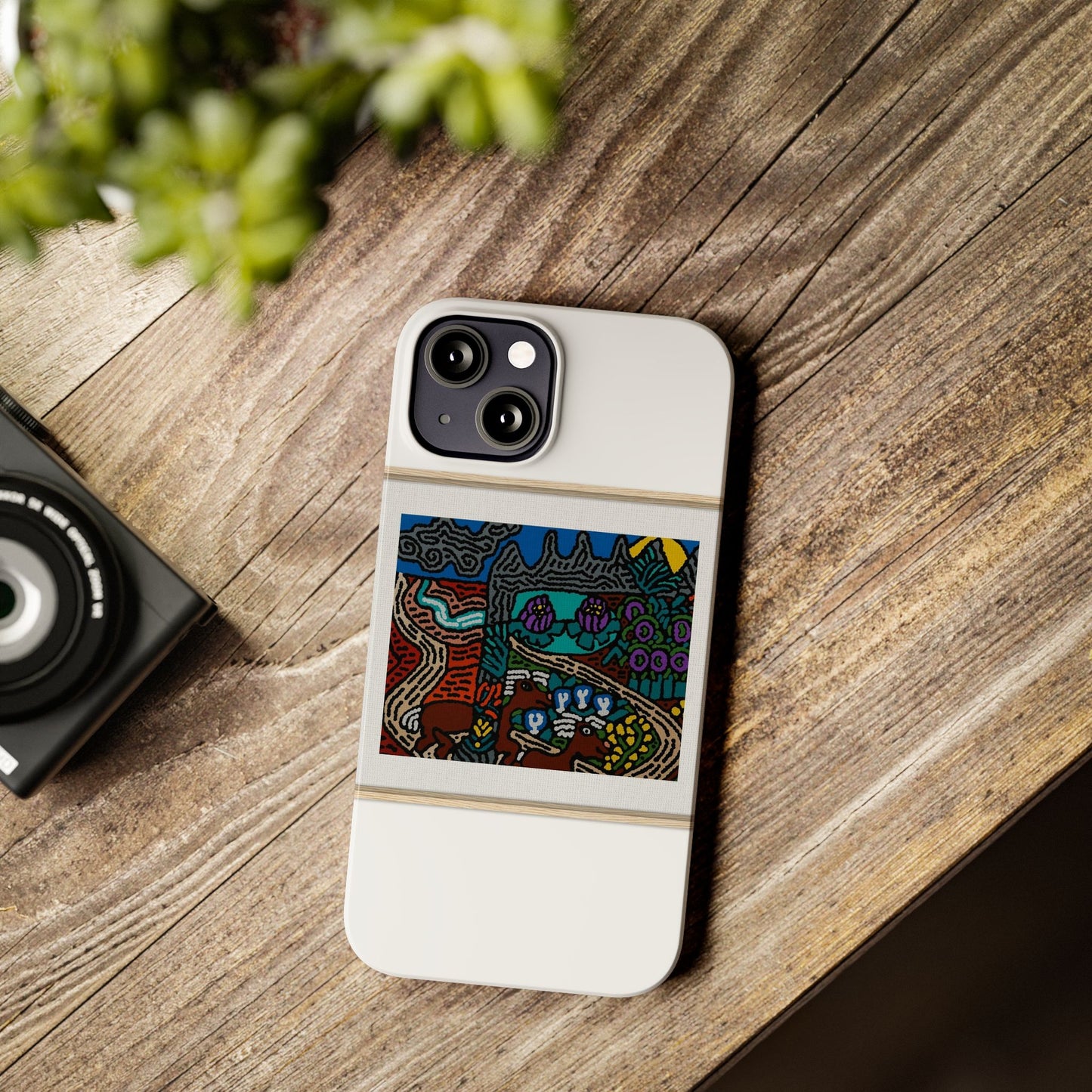 Road to a Sanctuary and Oasis Slim Phone Case