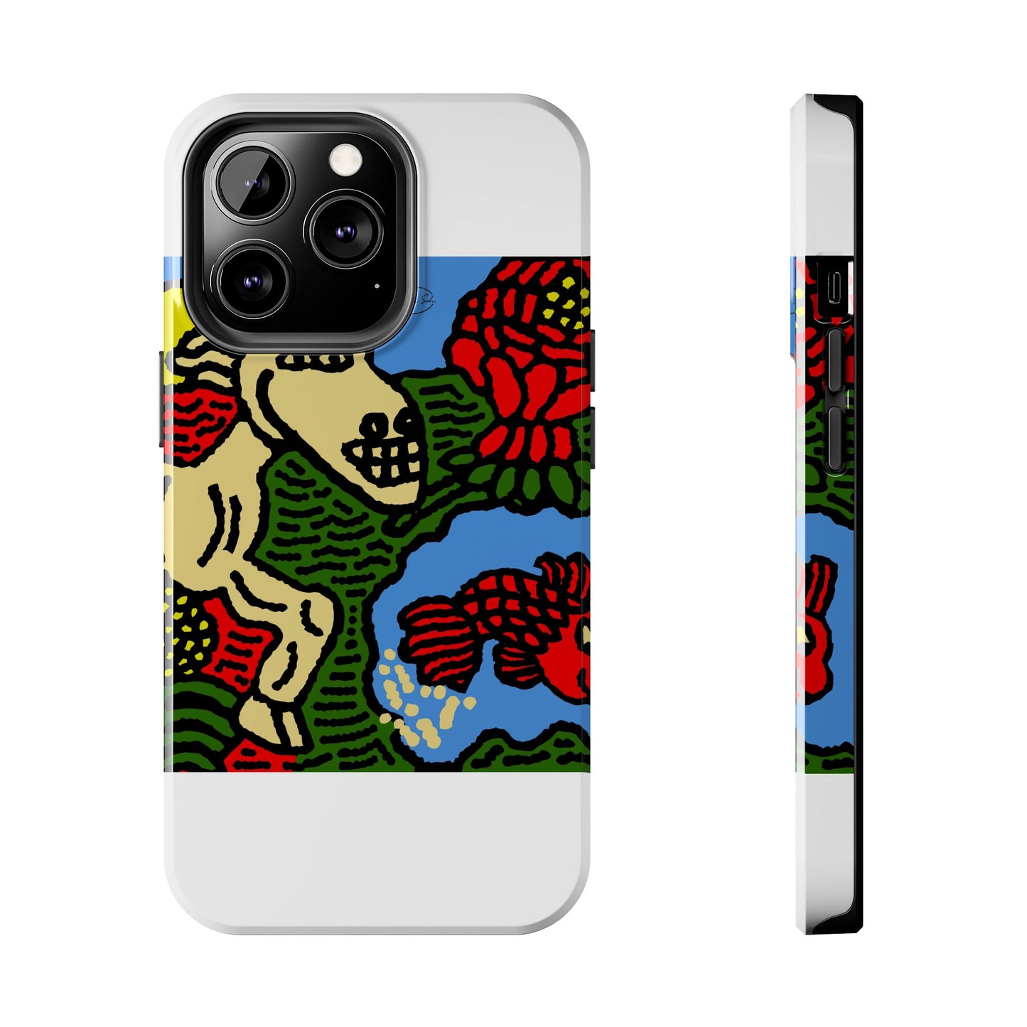 Galloping carefree through life Tough Phone Case