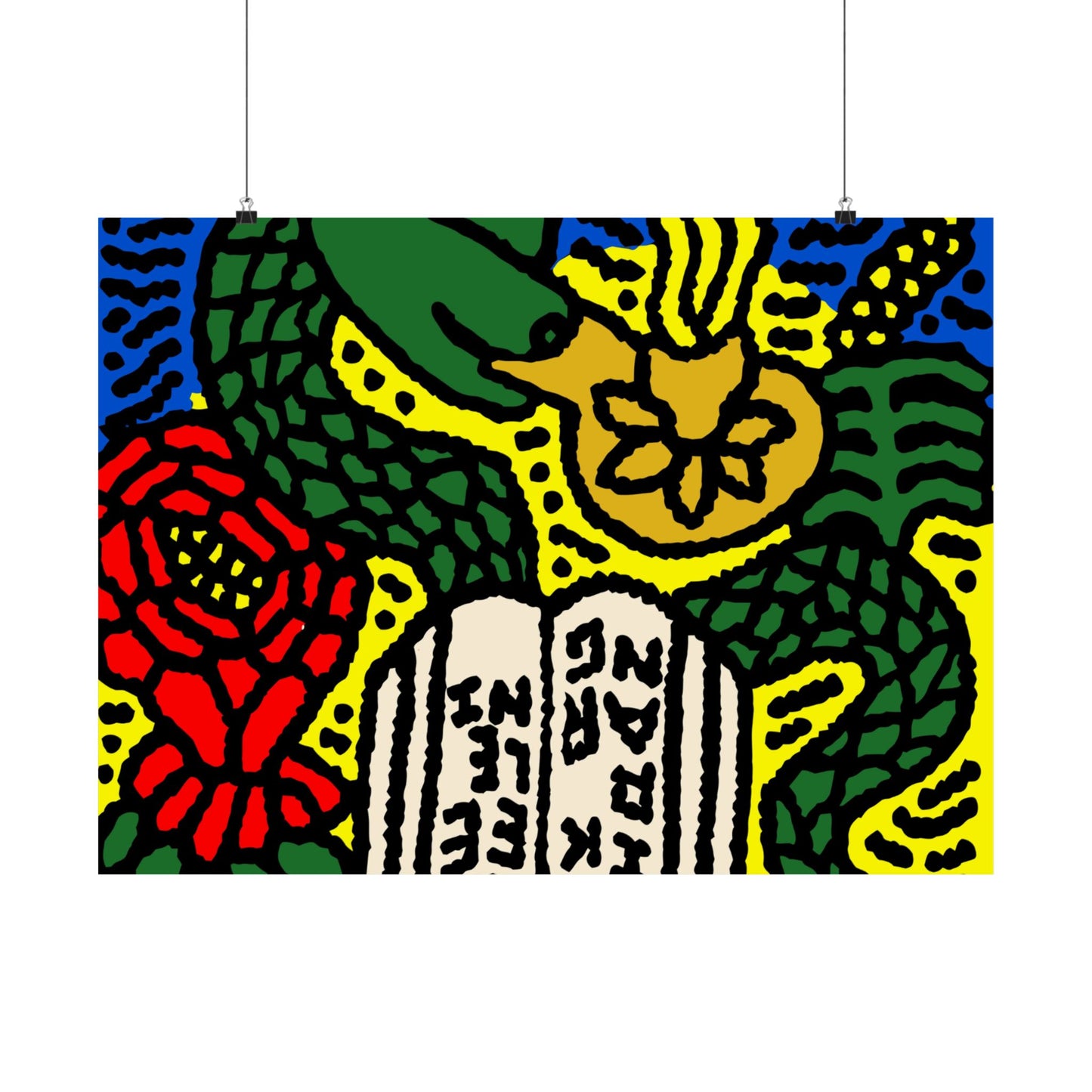 Shining a light on knowledge Matte Poster Horizontal (Small)