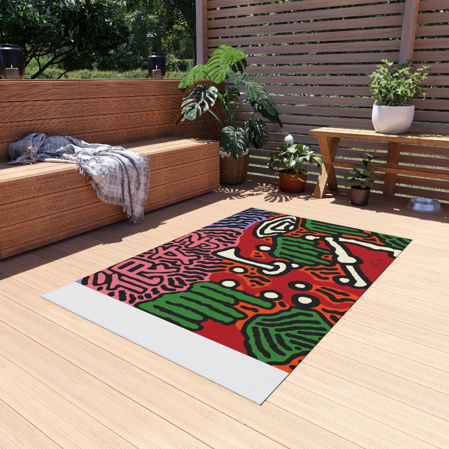 Hitting holes in one throughout life — Outdoor Rug
