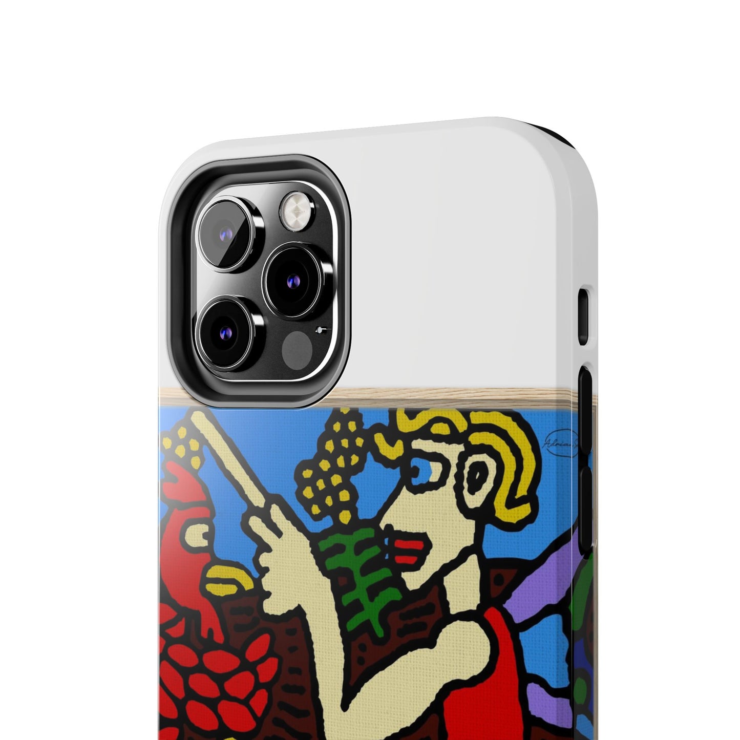 The hen gaining a blessing from a fairy Tough Phone Case