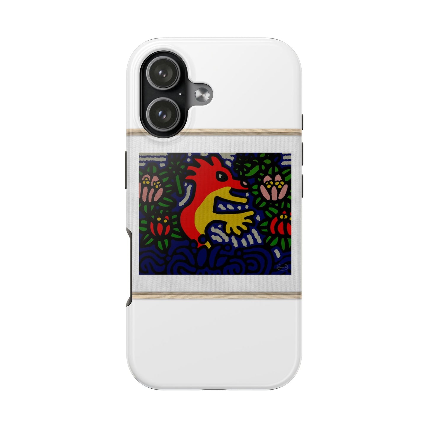 Breaking through the surface of a lotus pond Tough Phone Case