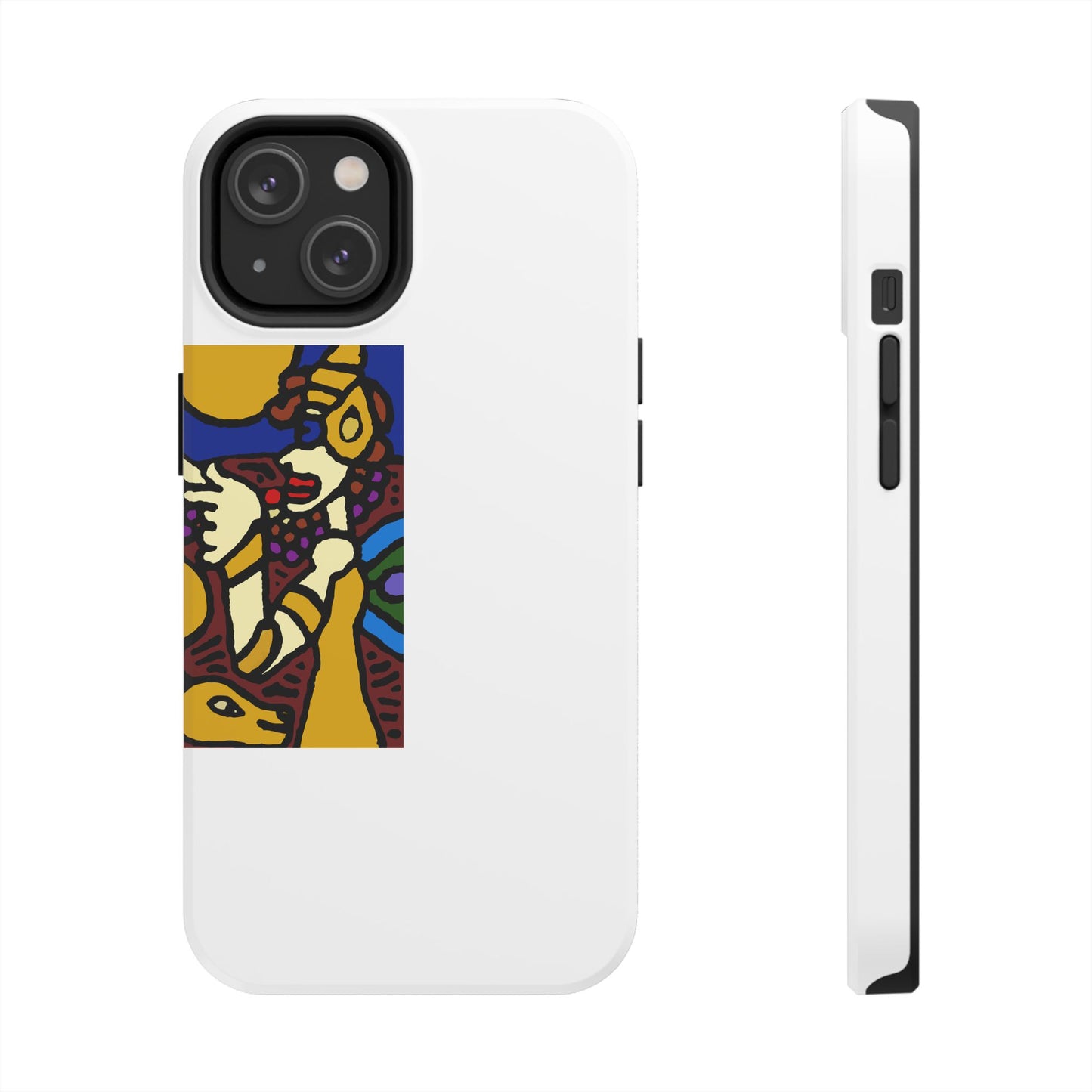 The golden snake being blessed by the fairy Tough Phone Case