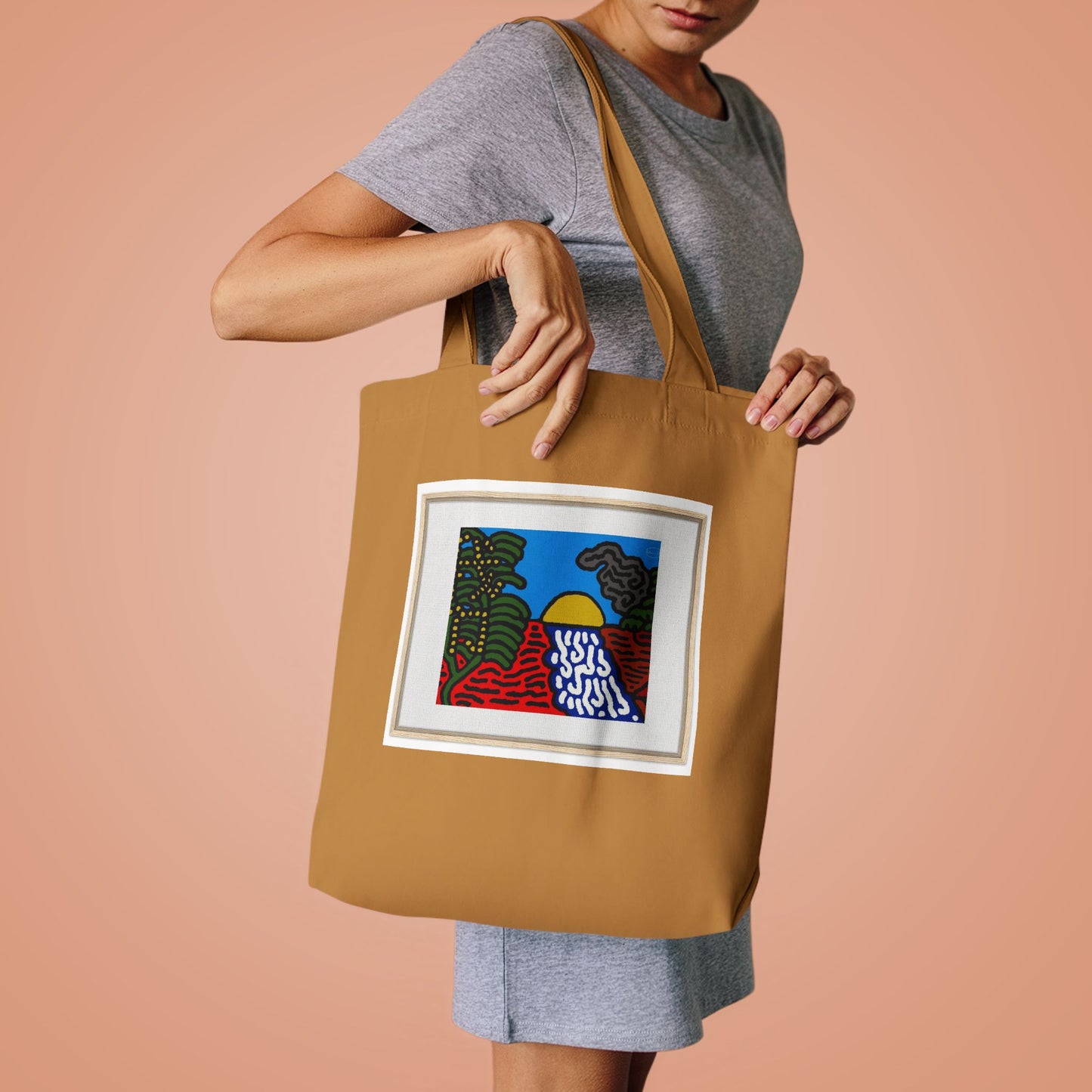 The river that joins the Australian wattle and Lebanese cedar tree in friendship Classic Tote Bag