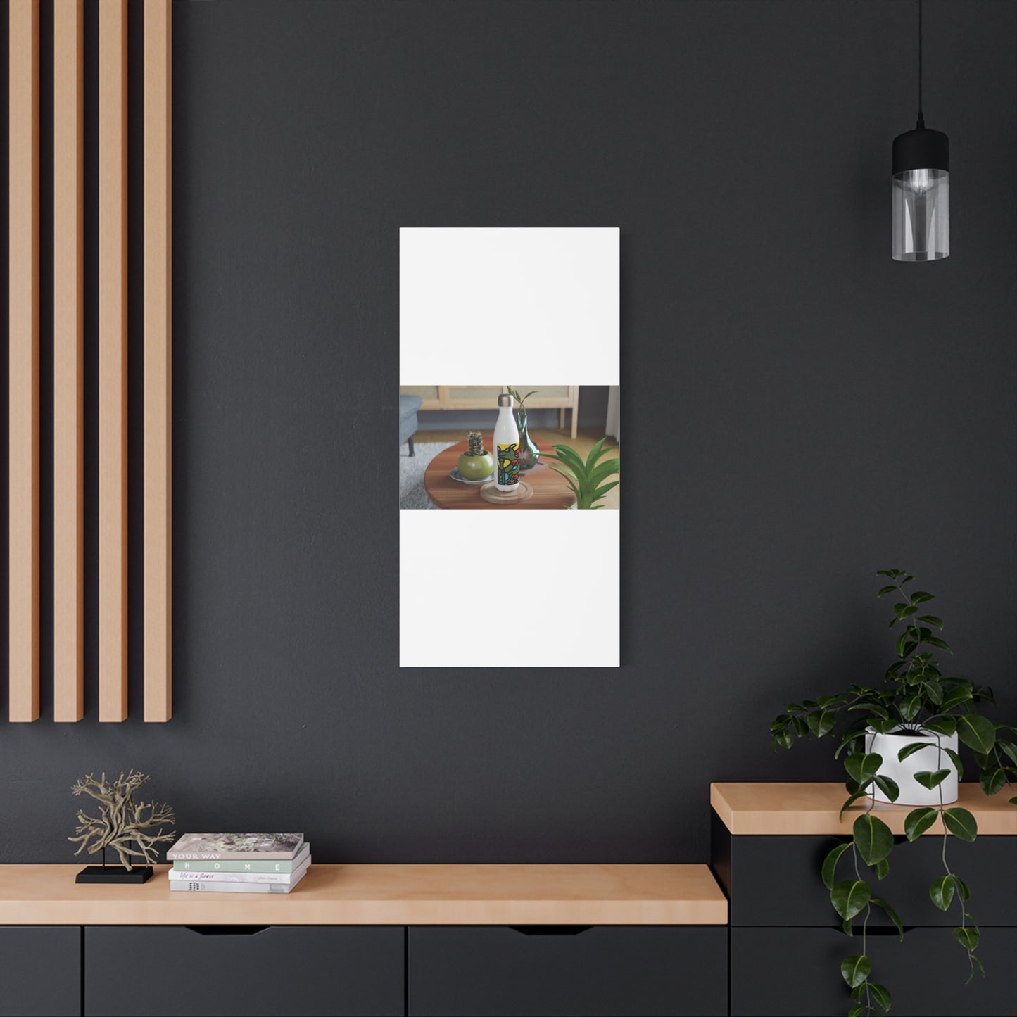 Two dragons enjoying a feast together Canvas (Large)