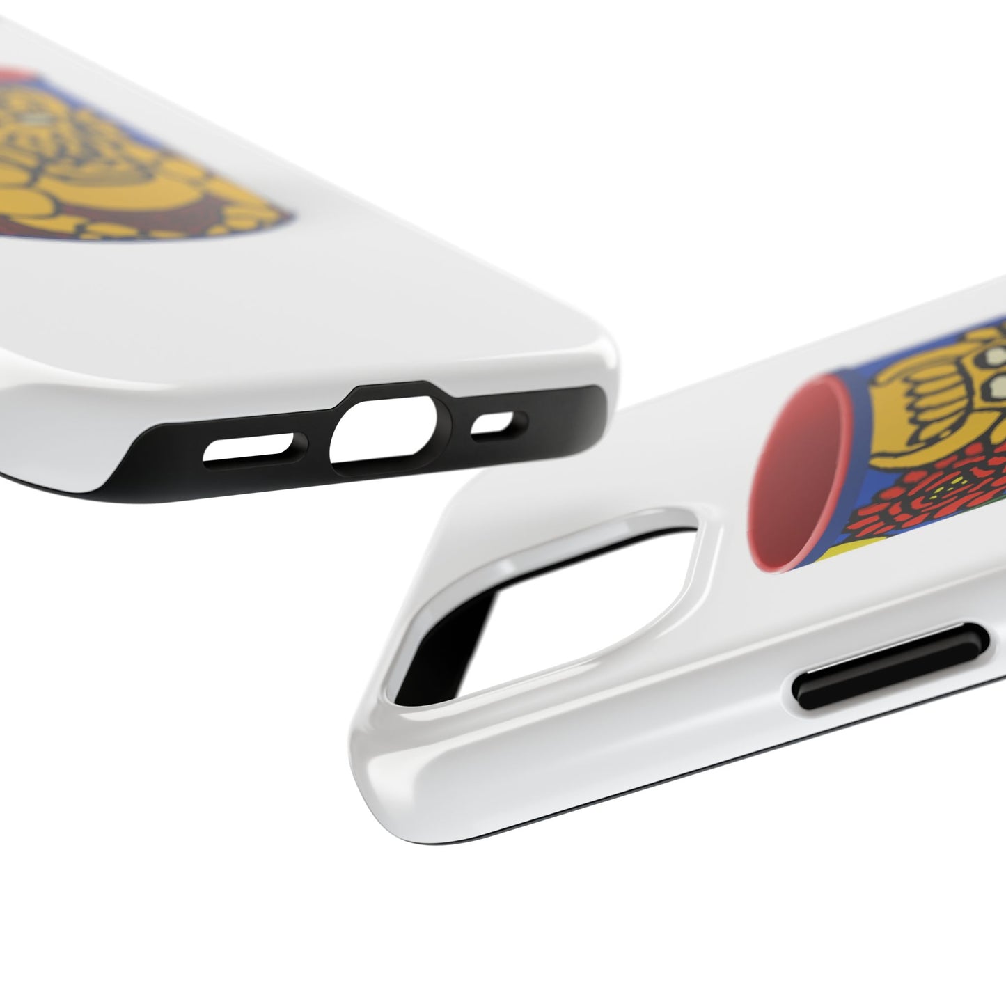 The warrior hailing the mighty golden dragon Tough Phone Case