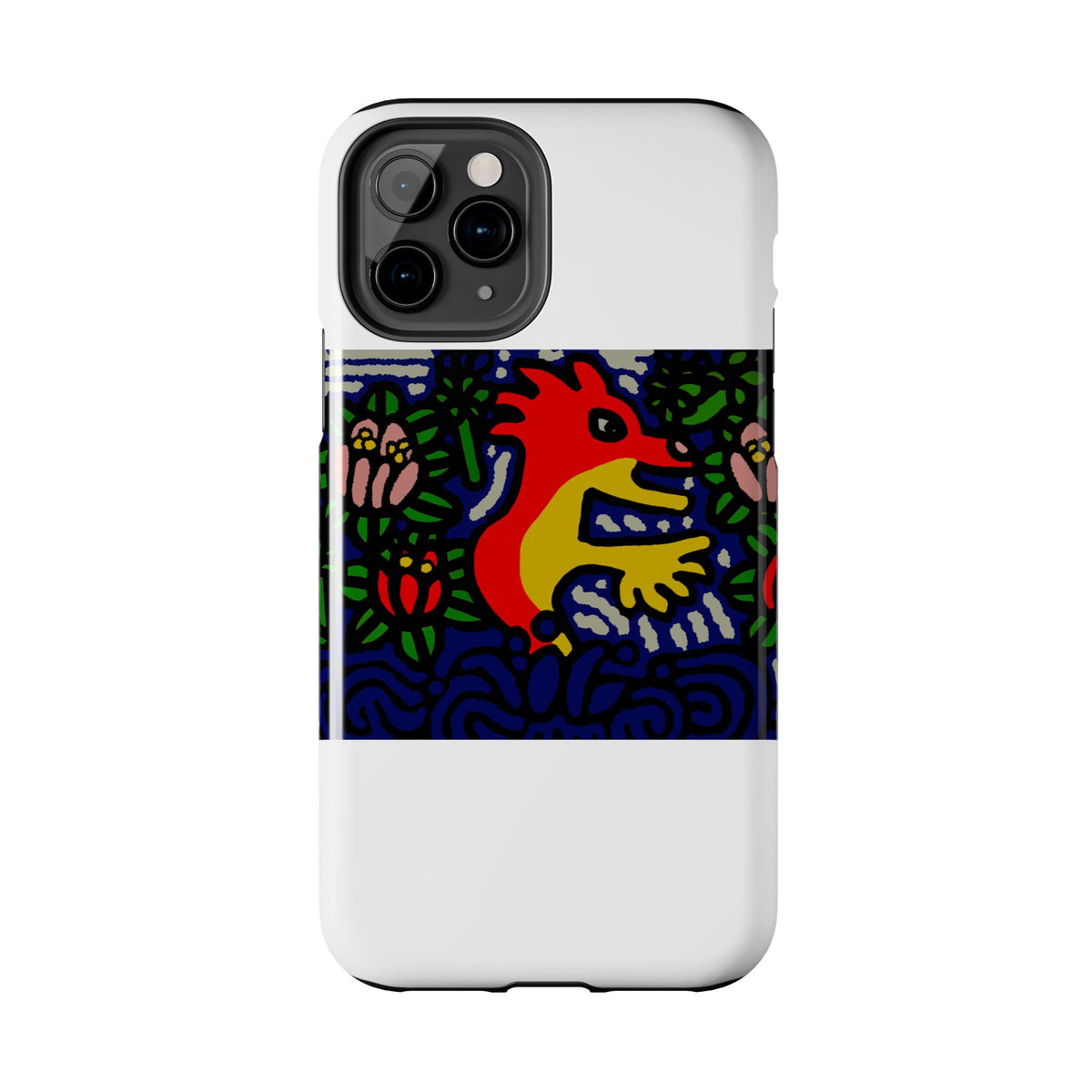 Breaking through the surface of a lotus pond Tough Phone Case