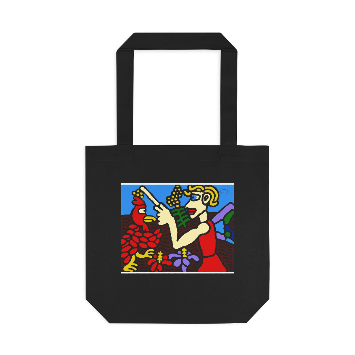 The hen gaining a blessing from a fairy Classic Tote Bag