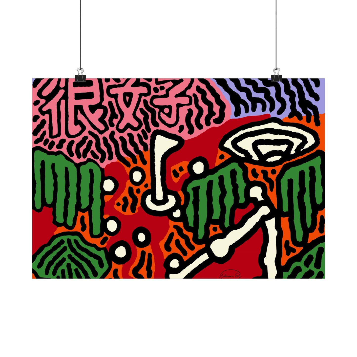 Hitting holes in one throughout life Matte Poster Horizontal (Small)