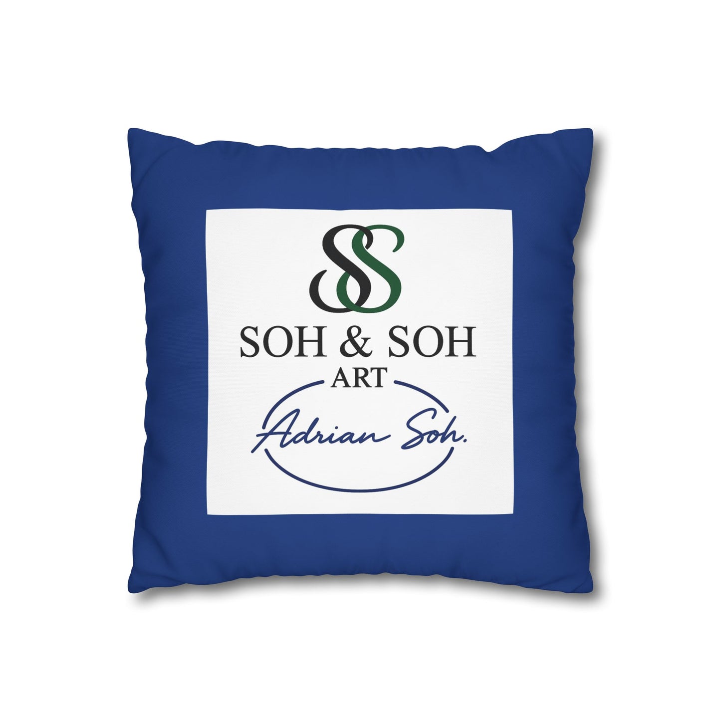 Colorful Folk Art Fox Throw Pillowcase — Square Poly Canvas Decorative Pillow Cover - Breaking through the surface of a lotus pond.