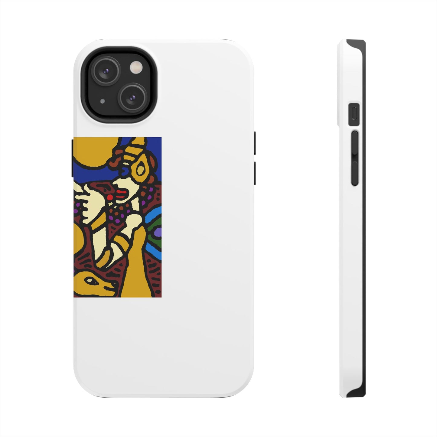 The golden snake being blessed by the fairy Tough Phone Case