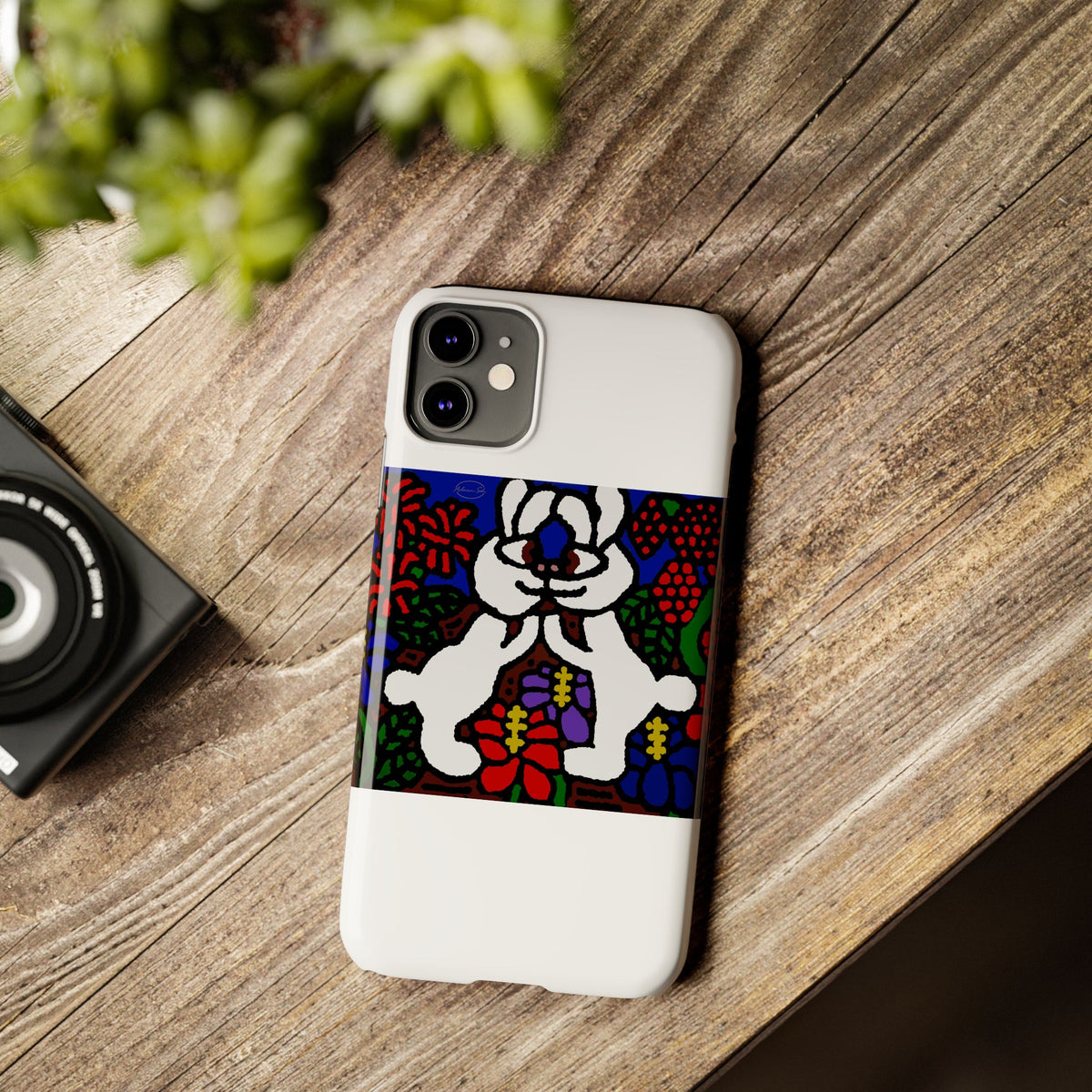 Bunnies in love Slim Phone Case
