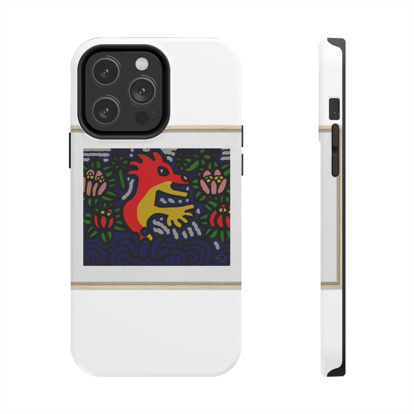 Breaking through the surface of a lotus pond Tough Phone Case