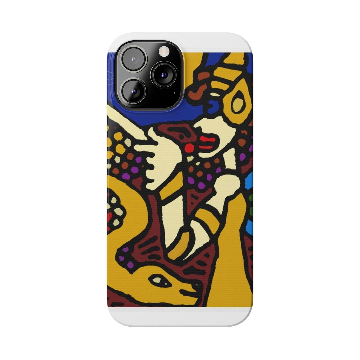 The golden snake being blessed by the fairy Slim Phone Case
