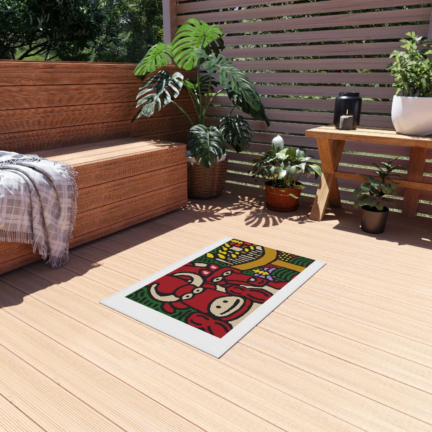 Going blessed by light together — Outdoor Rug