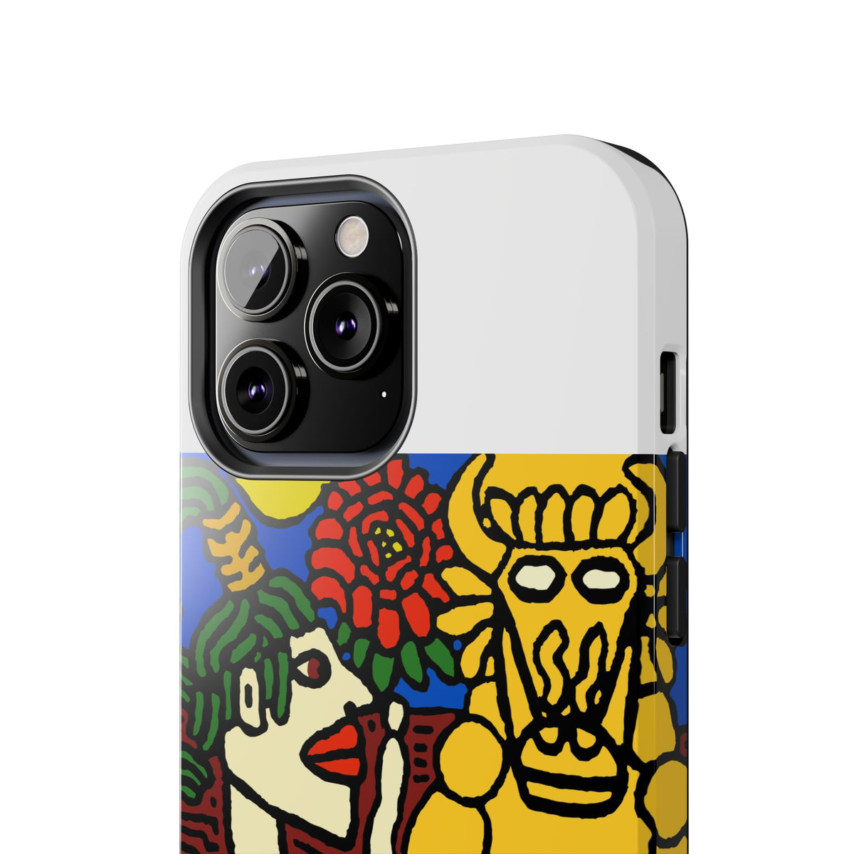The warrior hailing the mighty golden dragon Tough Phone Case