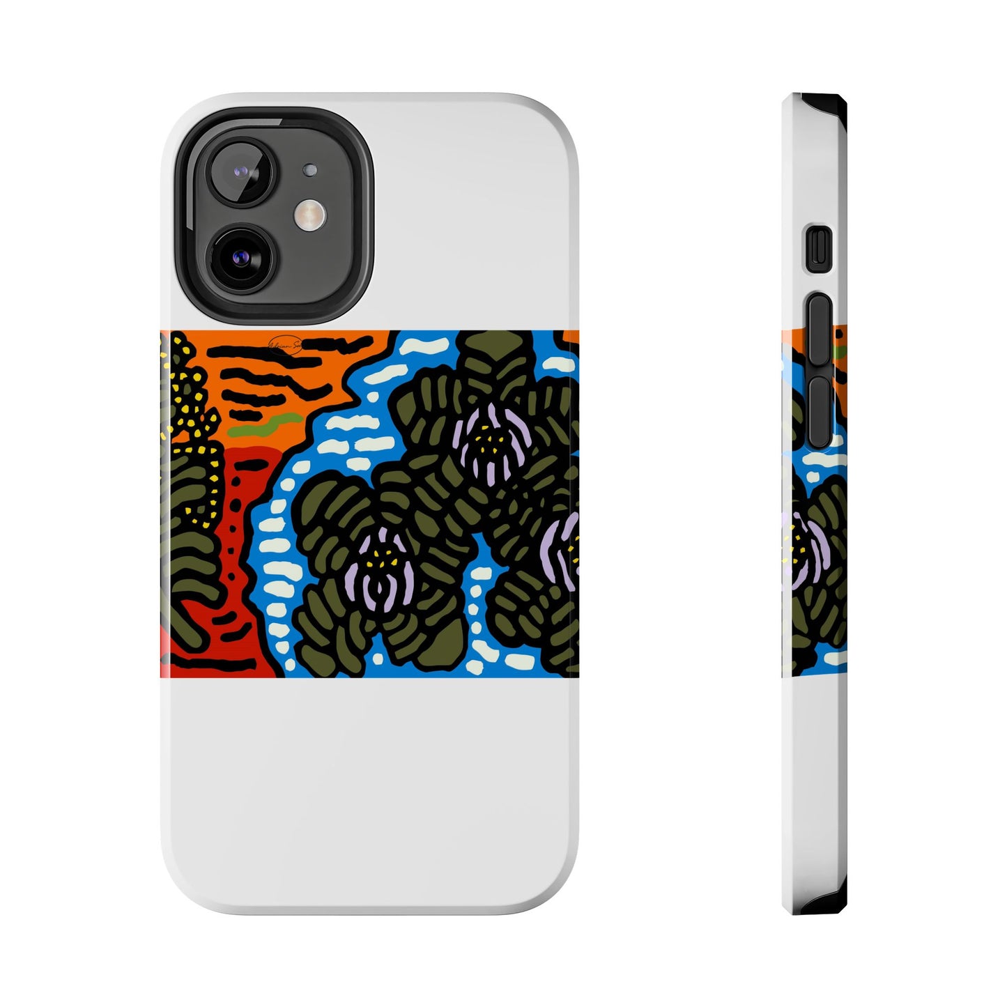 The Sri Lankan water lilies meets the Australian wattle Tough Phone Case